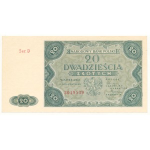 20 złotych 1947 - Ser.D