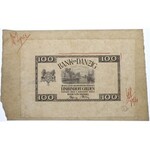 100 guldenów 1931 - druk próbny, akceptacyjny awersu