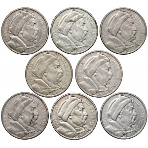 ZESTAW 10 złotych 1933 Sobieski (8szt)