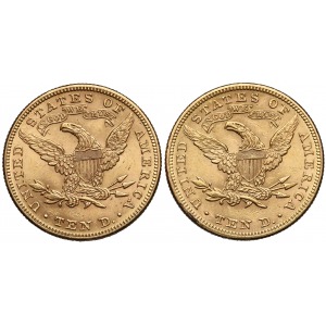 USA 10 dolarów 1893 i 1895 (2szt)