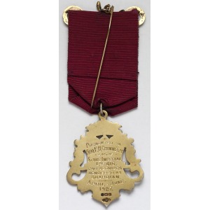Masoneria / Wolnomularstwo Medal ... For Services Rendered as Guardian... 1927 