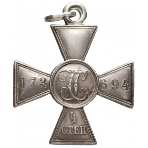 Rosja Krzyż Świętego Jerzego 4 stopnia Nr 173694