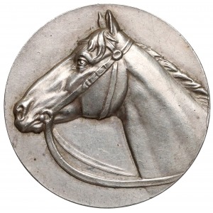 Medal nagrodowy z koniem SREBRO, nie wypisany