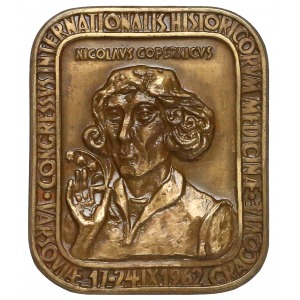 1962r. PLAKIETA Nicolaus Copernicus Congressus Internnationalis Medicinae 