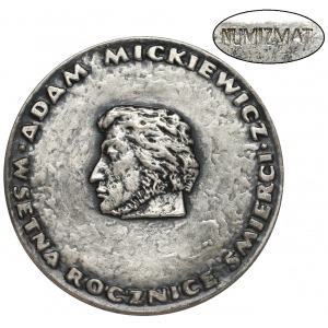 1955r. Adam Mickiewicz / NUMIZMAT (srebrzony)