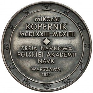 1953r. SREBRO Mikołaj Kopernik / Sesja Naukowa PAN (nakład 3szt)