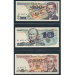 Kolekcja wzorów banknotów 1965-1989 (25 szt)