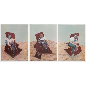 Francis BACON (1909-1992), Triptych: Three Studies for Portrait of Lucian Freud-reprodukcja