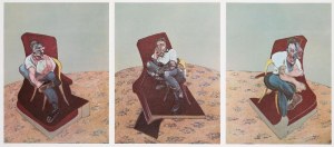Francis BACON (1909-1992), Triptych: Three Studies for Portrait of Lucian Freud-reprodukcja