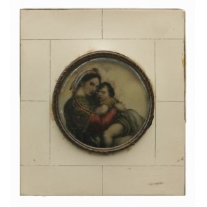Malarz nieokreślony (XIX/XX W.), Madonna della Sedia - wg Rafaela 