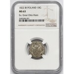 10 groszy polskich 1822 IB (ex Otto Horn) - NGC MS63