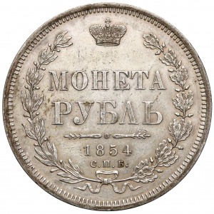 Russia, Nicholas I, Ruble 1854-HI