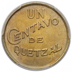 Guatemala, 1 centavo 1938 - PCGS MS64