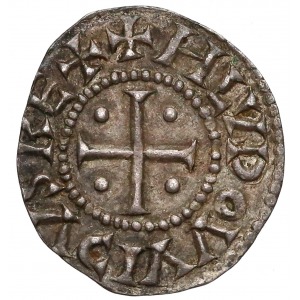 Dynastia Karolingów, Ludwik II Niemiecki (817-843) DENAR Trewir - rzadkość