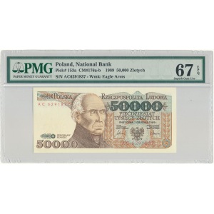 50.000 złotych 1989 - AC - PMG 67 EPQ