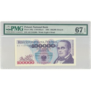 100.000 złotych 1993 - AE - PMG 67 EPQ