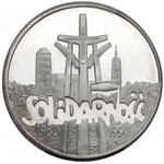 Solidarność 100.000 złotych 1990 jak lustrzanka - PCGS PR65 CAM