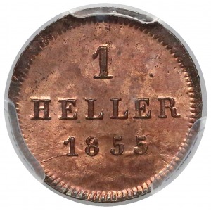 Niemcy, Bayern, 1 heller 1855