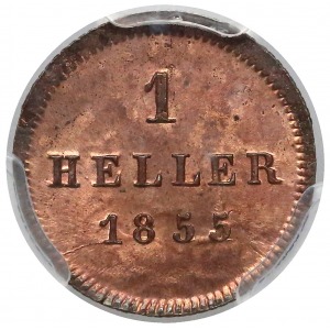 Niemcy, Bayern, 1 heller 1855