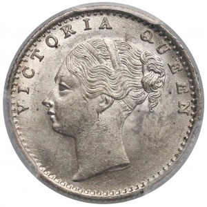 India (British), Queen Victoria, 1/4 rupee 1840