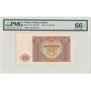 10 złotych 1946 - PMG 66 EPQ