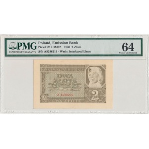 2 złote 1940 - A - PMG 64