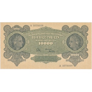 Inflacja 10.000 mkp 1922 - A