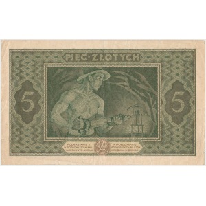 Bilet Państwowy 5 złotych 1926 - Ser. E.