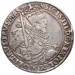 Sigismund III Vasa, Taler Bydgoszcz 1628 II - Półkozic coat of arms on Av.