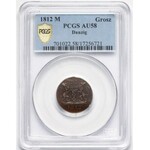 Wolne Miasto Gdańsk, Grosz 1812-M - PCGS AU58