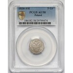 5 groszy polskich 1830 FH - PCGS AU58