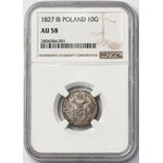 10 groszy polskich 1827 IB - NGC AU58