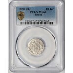 10 groszy polskich 1830 KG - PCGS MS62