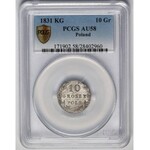 10 groszy polskich 1831 KG - PCGS AU58