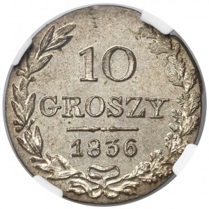 10 groszy 1836 MW (ex Otto Horn) PIĘKNE - NGC MS64