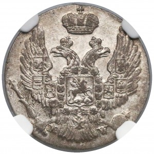 10 groszy 1837 MW - NGC AU58