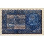 100 mkp 08.1919 - I SERJA D (Mił.27a) - PMG 64