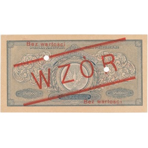 WZÓR Inflacja 250.000 mkp 1923 - Y