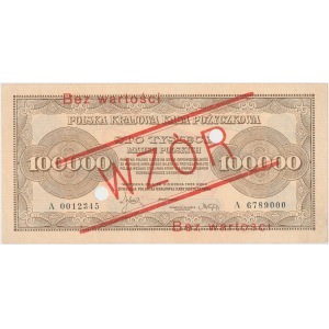 WZÓR Inflacja 100.000 mkp 1923 - A