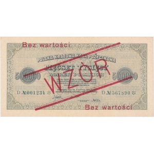 WZÓR Inflacja 500.000 mkp 1923 - D