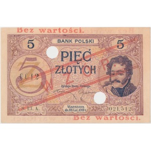 WZÓR 5 złotych 1919 - S. 13. A.