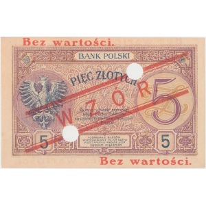 WZÓR 5 złotych 1919 - S. 13. A.