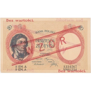 WZÓR 20 złotych 1924 - II EM. A