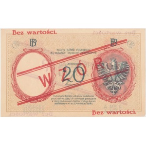 WZÓR 20 złotych 1924 - II EM. A