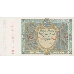 WZÓR 50 złotych 1925 - Ser. A. 0245678