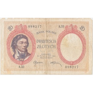 20 złotych 1919 - A. 33