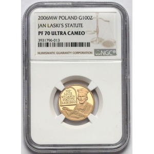 100 złotych 2006, 500-lecie Wydania Statutu Łaskiego - NGC PF70 Ultra Cameo