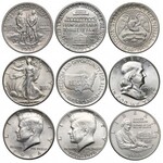 USA, półdolarówki 1893-1993 piękna KOLEKCJA (33szt)