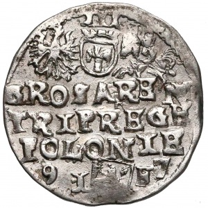 Zygmunt III Waza, Trojak Lublin 1597 - rozdzielona data - b. rzadki