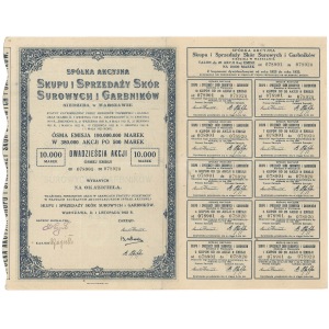 Skup i Sprzedaż Skór Surowych i Garbników, Em.8, 20x 500 mkp 1923